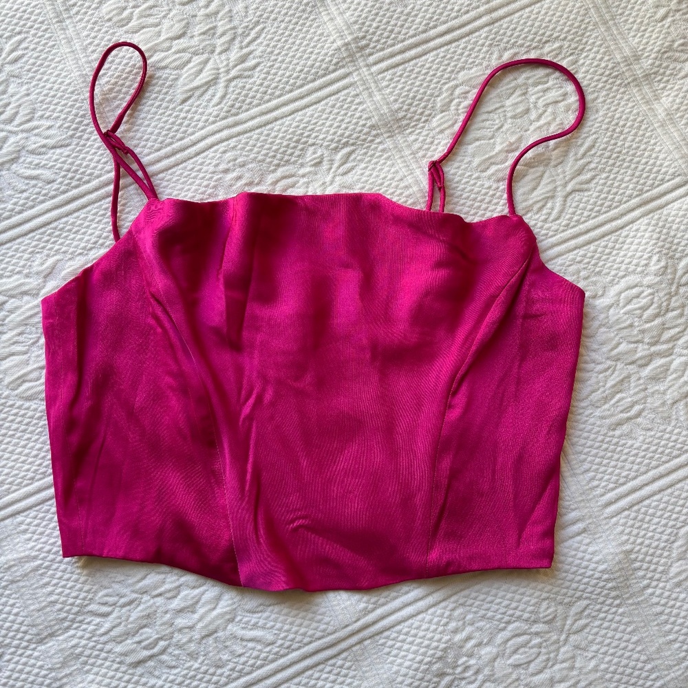 NWT H&M Satin Crop Top